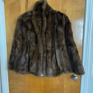 Vintage, Mink Fur Cape Real Fur